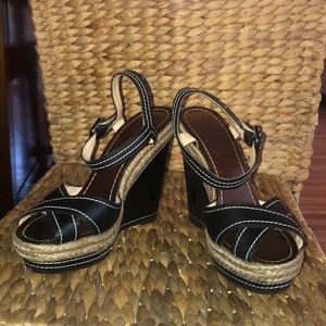 Christian louboutin Almeria wedge black 37/ 7m